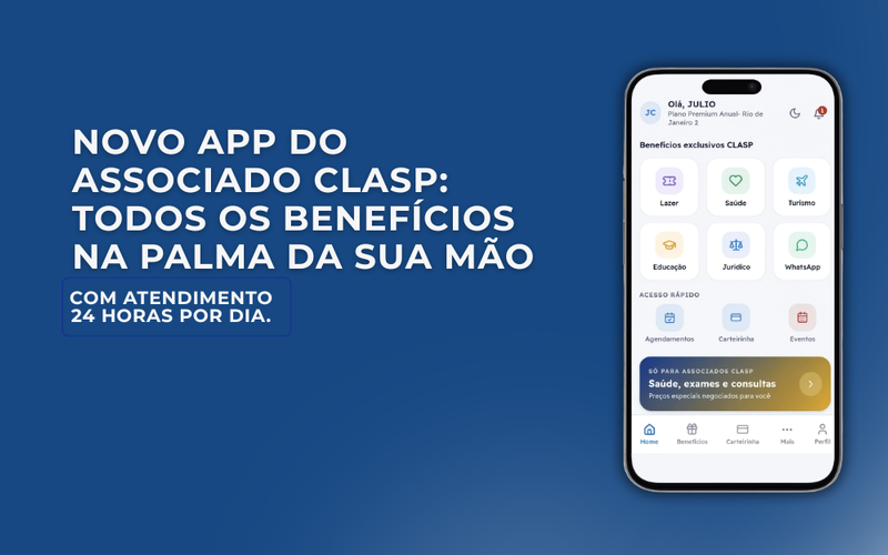 Novo app do associado CLASP: todos os benefícios na palma da sua mão